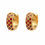 Load image into Gallery viewer, OPULENT ZIRCON HUGGIE HOOP
