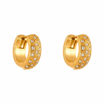 Load image into Gallery viewer, OPULENT ZIRCON HUGGIE HOOP
