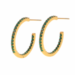 Load image into Gallery viewer, OPULENT ZIRCON HOOP
