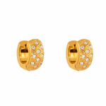 Load image into Gallery viewer, OPULENT ZIRCON HUGGIE HOOP

