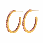 Load image into Gallery viewer, OPULENT ZIRCON HOOP
