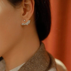 WINGED CRYSTAL EARRINGS