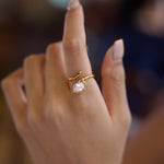 Load image into Gallery viewer, PEAR GLOW ADJUSTABLE RING
