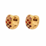 Load image into Gallery viewer, OPULENT ZIRCON HUGGIE HOOP
