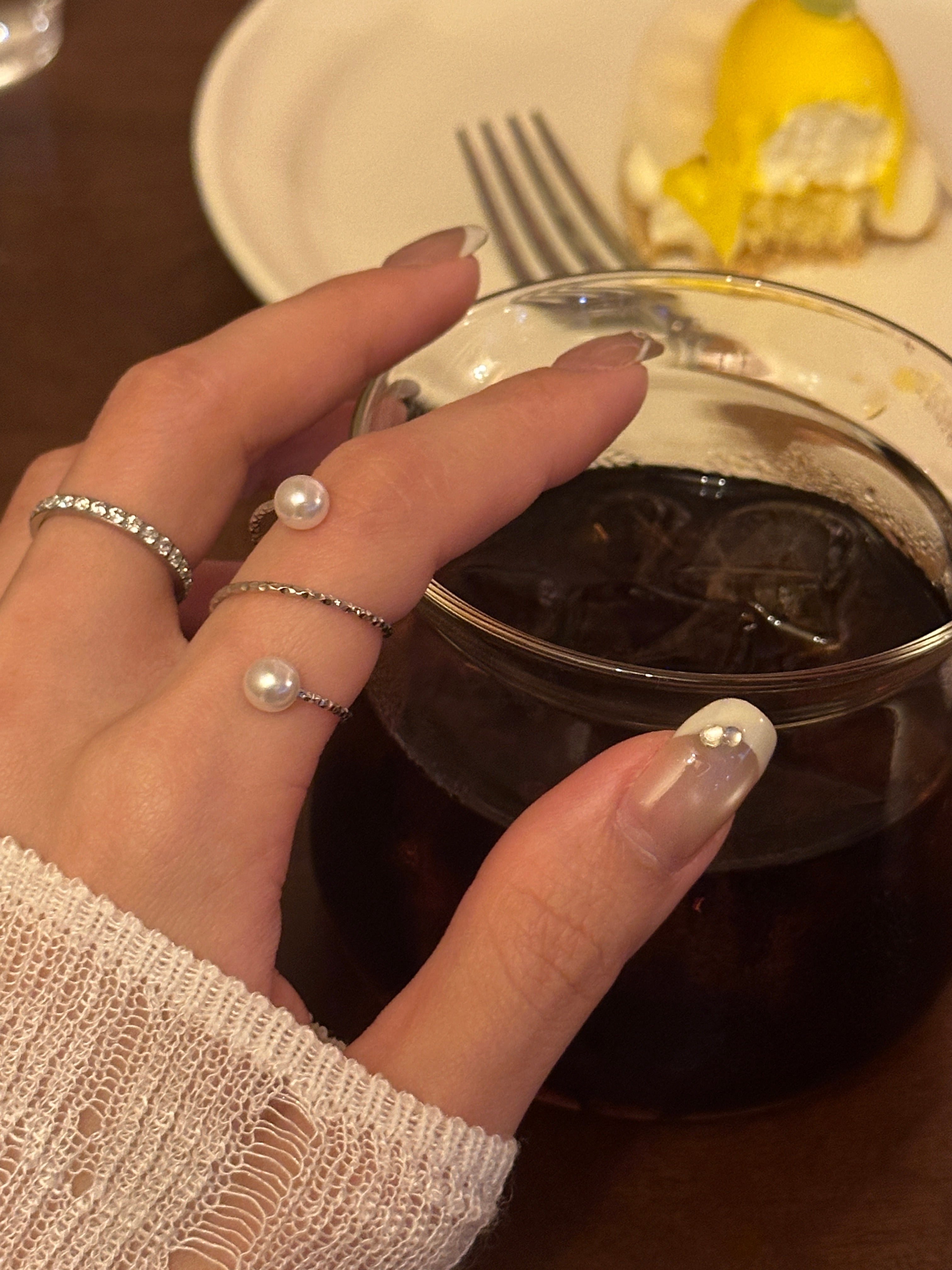 PEARL SPIRAL RING