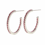 Load image into Gallery viewer, OPULENT ZIRCON HOOP
