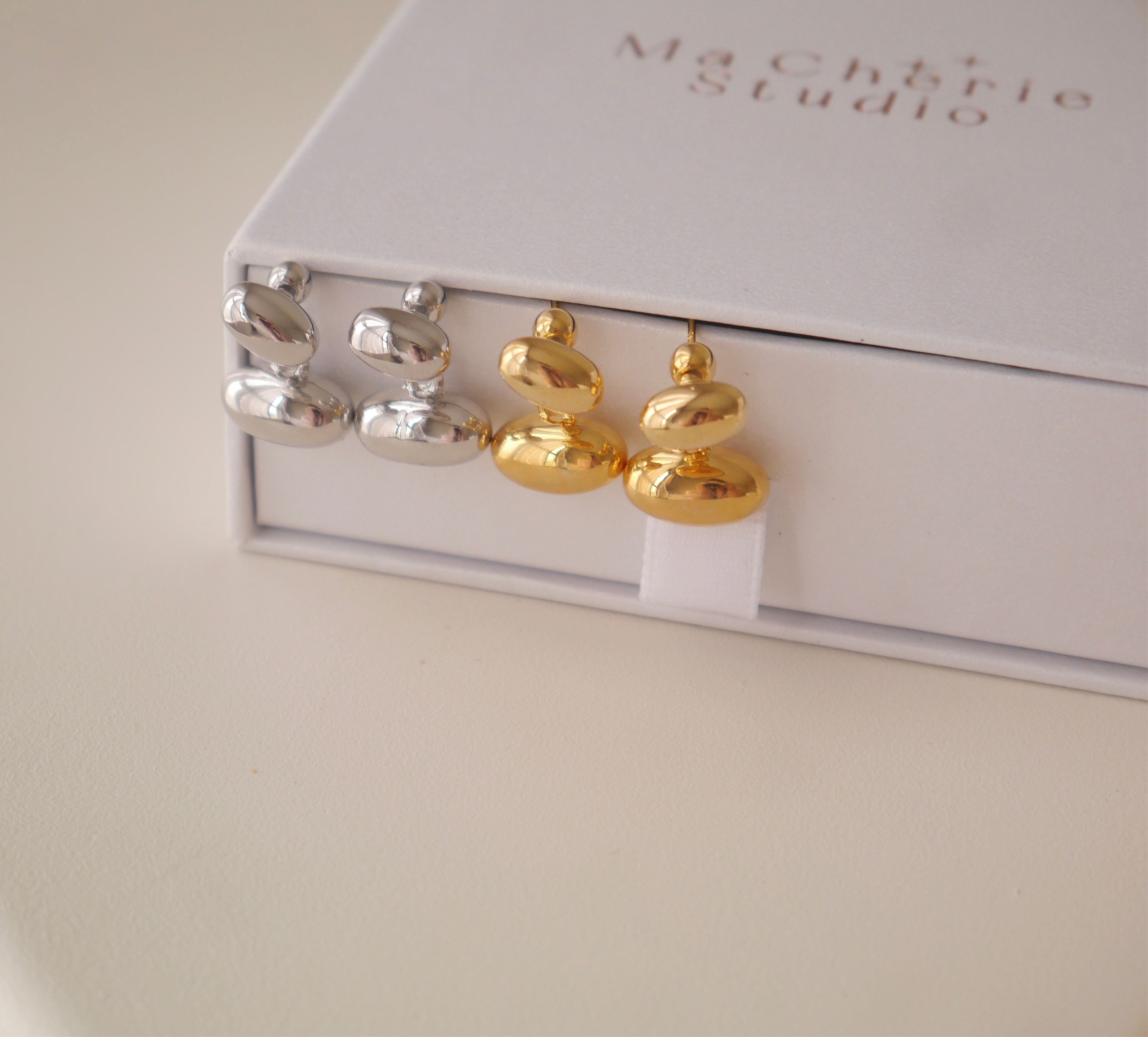 ORBIT DUO STUD EARRINGS