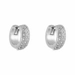 Load image into Gallery viewer, OPULENT ZIRCON HUGGIE HOOP

