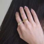 Load image into Gallery viewer, ORANDA DOUBLE ZIRCON RING

