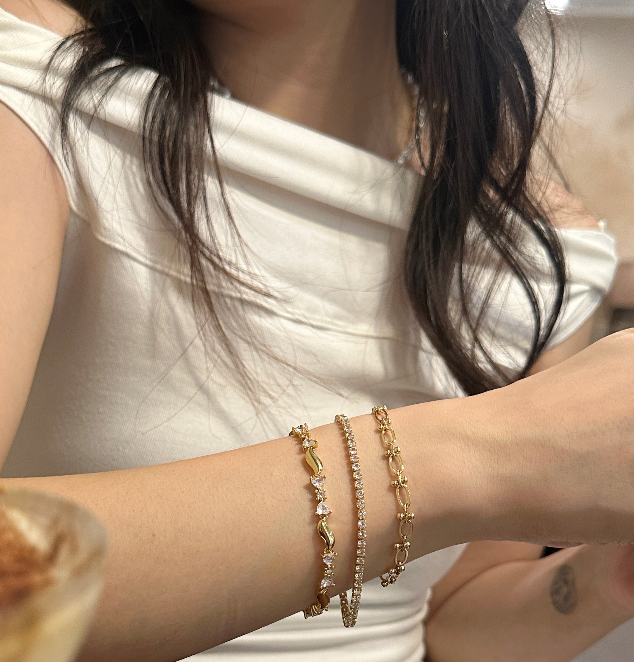 CUBIC RIBBON BRACELET