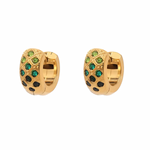 Load image into Gallery viewer, OPULENT ZIRCON HUGGIE HOOP
