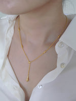 Load image into Gallery viewer, GOLDEN CASCADE TEARDROP NECKLACE

