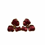 Load image into Gallery viewer, RUBY BLOSSOM FLORAL EARRINGS

