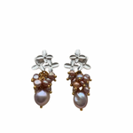 Load image into Gallery viewer, FLUER DE PERLE EARRINGS
