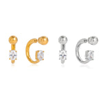 Load image into Gallery viewer, NOVA SPARK HOOP EARRING

