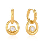 Load image into Gallery viewer, ORBIT CRYSTAL HOOP EARRING
