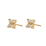 Load image into Gallery viewer, DAINTY CLOVER STUD EARRING
