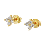 Load image into Gallery viewer, DAINTY CLOVER STUD EARRING
