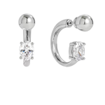 Load image into Gallery viewer, NOVA SPARK HOOP EARRING
