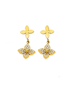 Load image into Gallery viewer, GOLDEN FLEUR STUD EARRING
