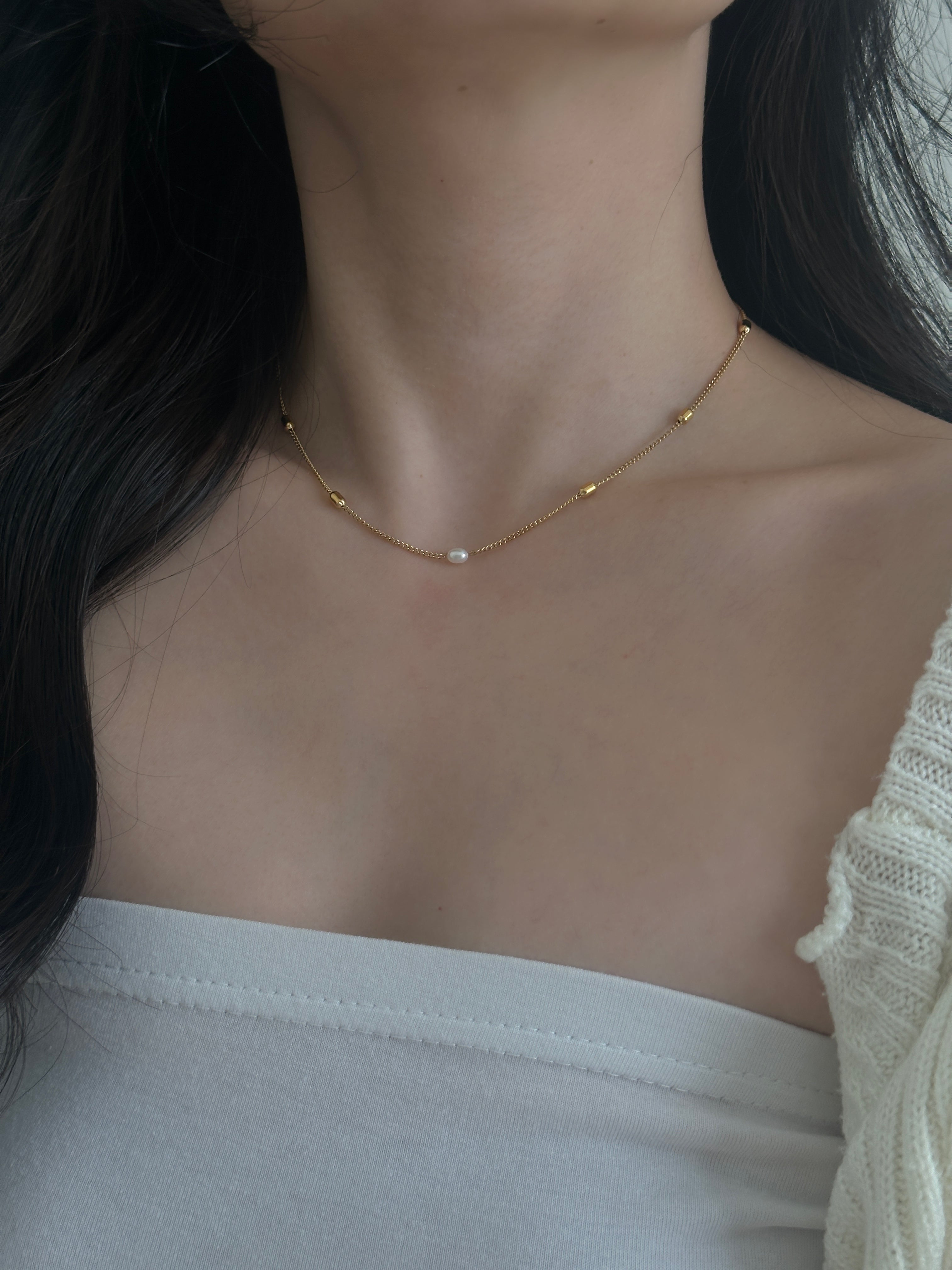 DIANA PEARL CHOKER NECKLACE