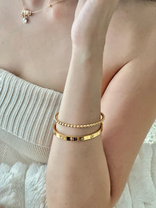 GOLD BEADED BANGLE