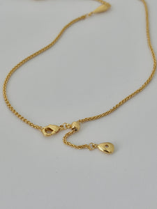 GOLDEN CASCADE TEARDROP NECKLACE