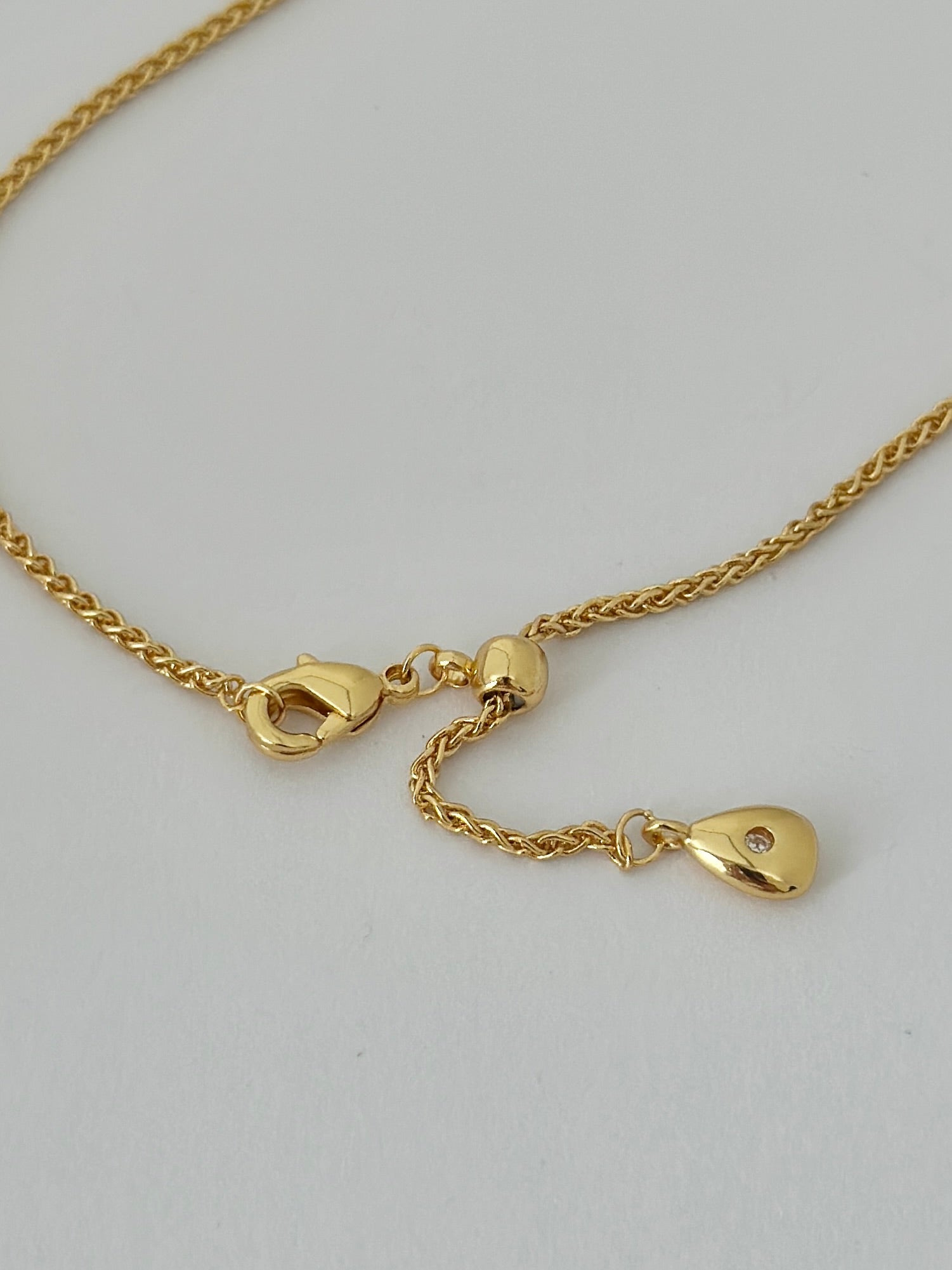 GOLDEN CASCADE TEARDROP NECKLACE