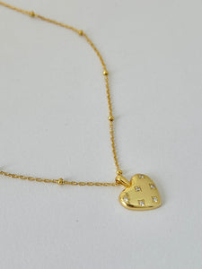 DOTTED LOVE CHARM NECKLACE