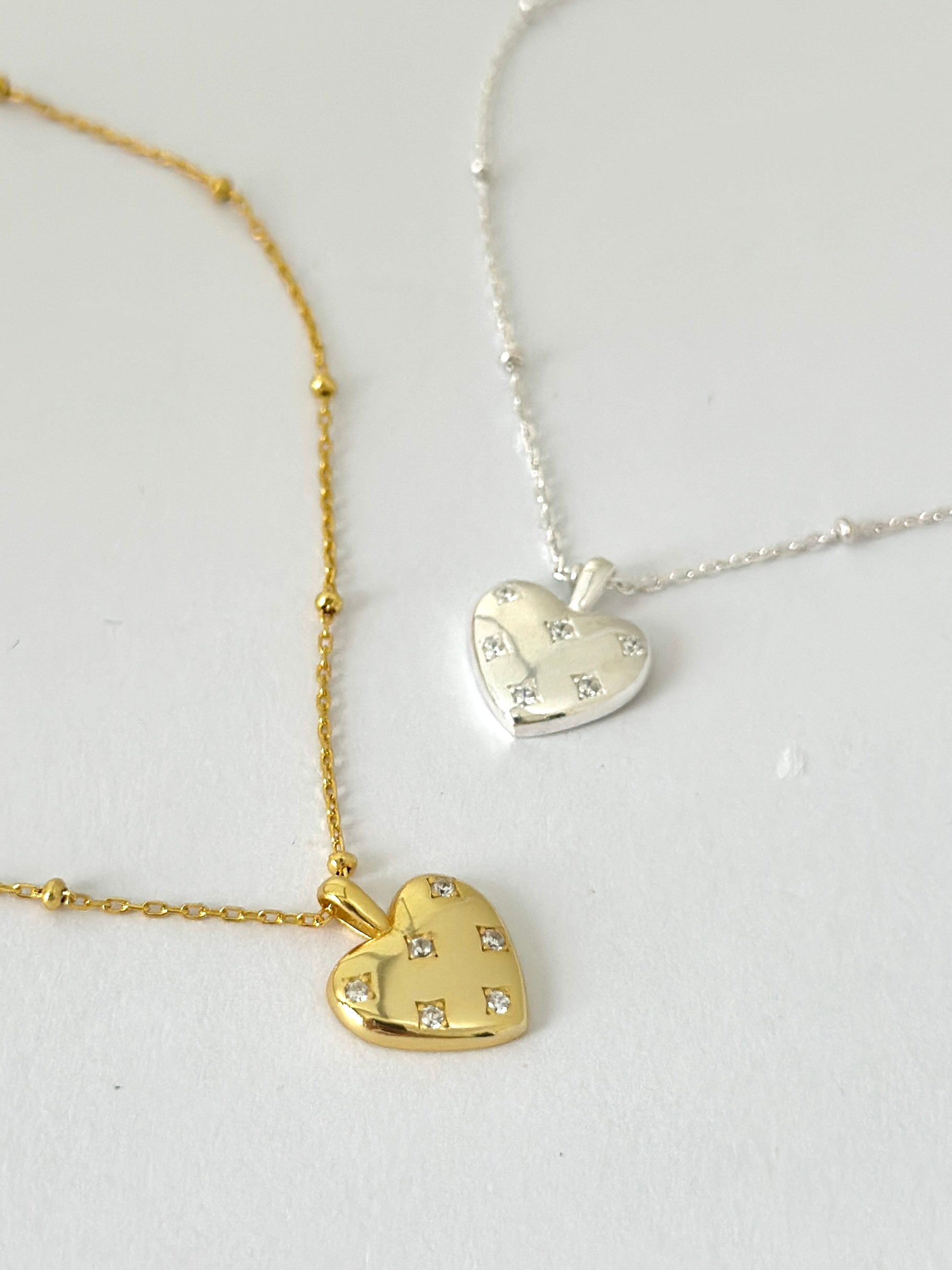 DOTTED LOVE CHARM NECKLACE