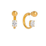 Load image into Gallery viewer, NOVA SPARK HOOP EARRING
