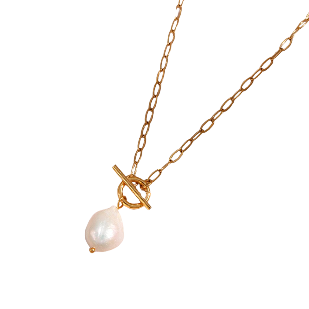 SOLEIL TOGGLE PEARL NECKLACE