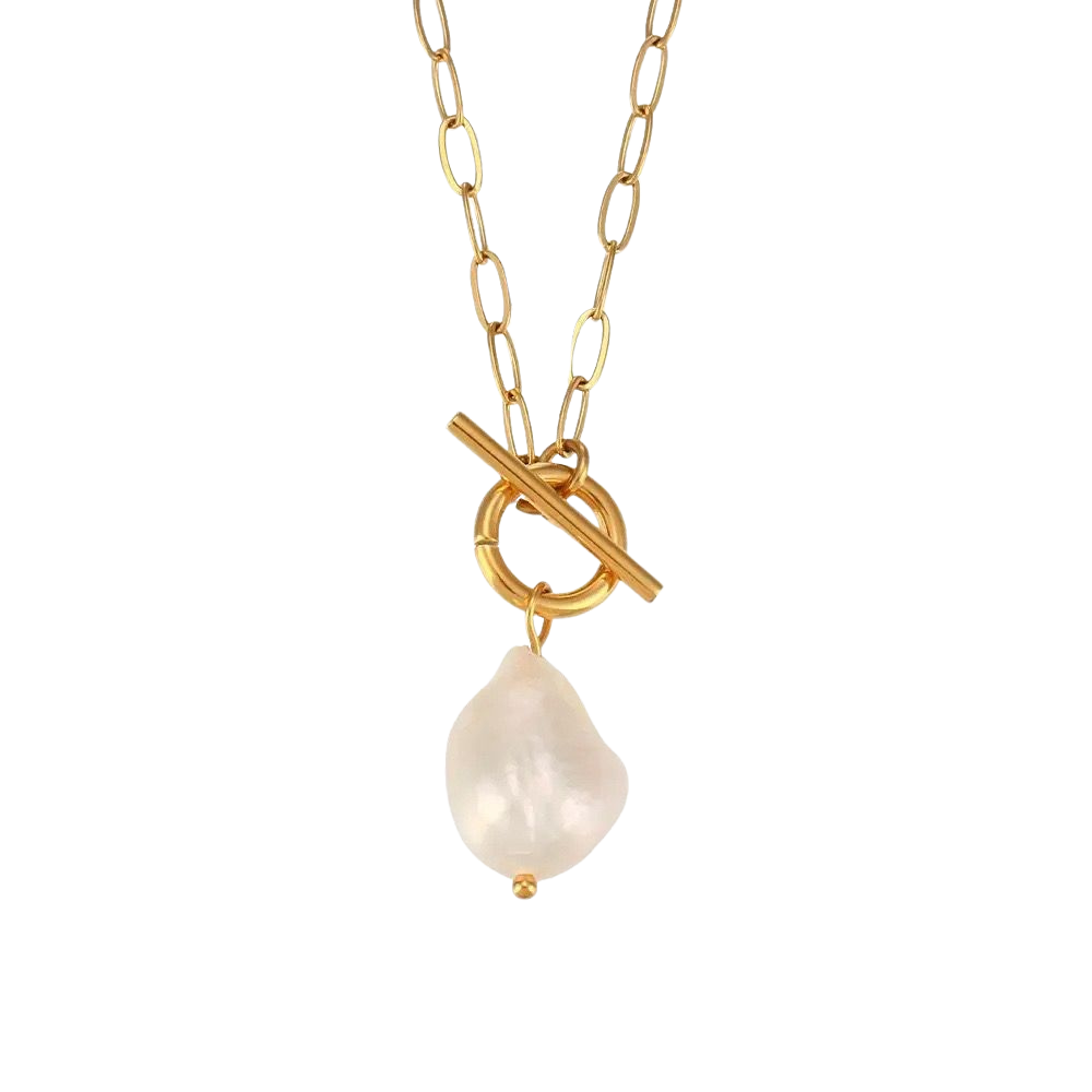 SOLEIL TOGGLE PEARL NECKLACE