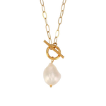 Load image into Gallery viewer, SOLEIL TOGGLE PEARL NECKLACE
