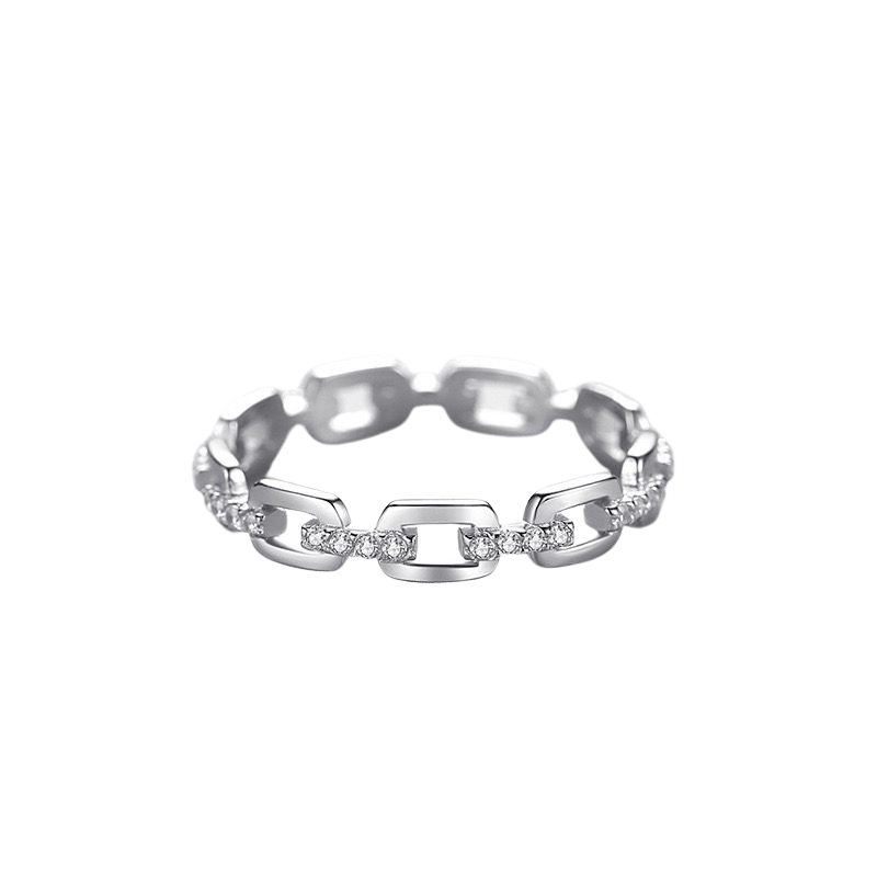 LINK LUXE SILVER RING