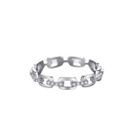 Load image into Gallery viewer, LINK LUXE SILVER RING

