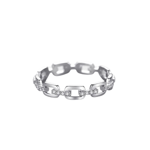 LINK LUXE SILVER RING