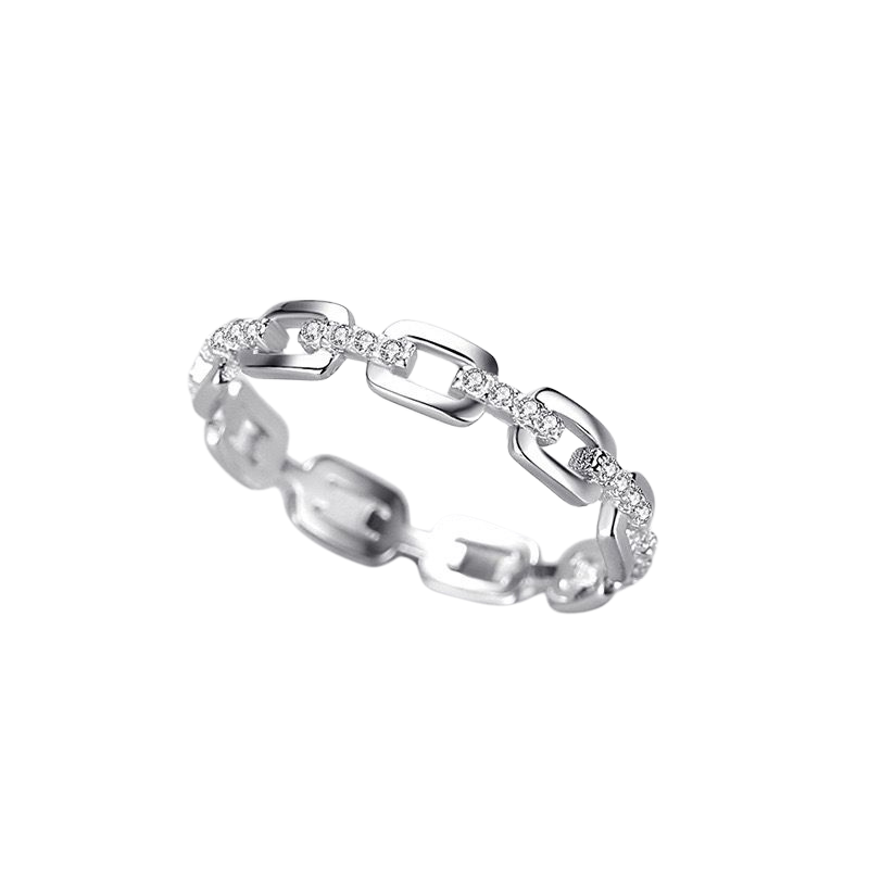 LINK LUXE SILVER RING