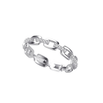 Load image into Gallery viewer, LINK LUXE SILVER RING
