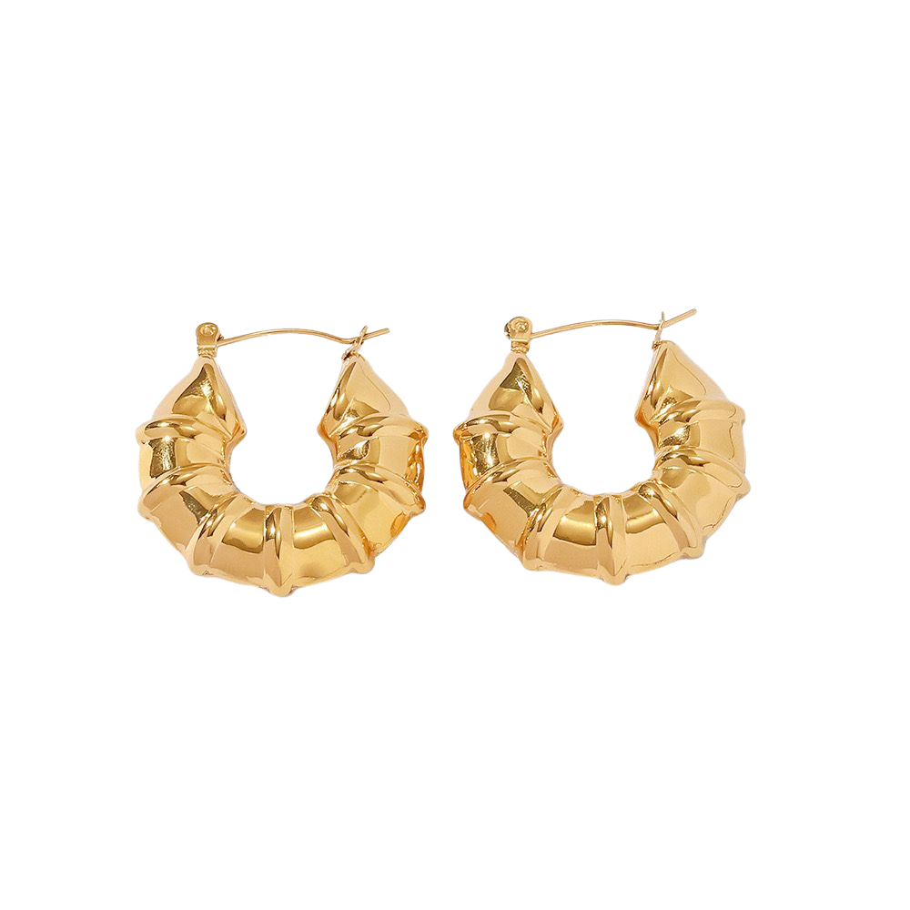 ZEN BAMBOO HOOP EARRINGS