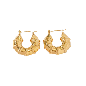 ZEN BAMBOO HOOP EARRINGS