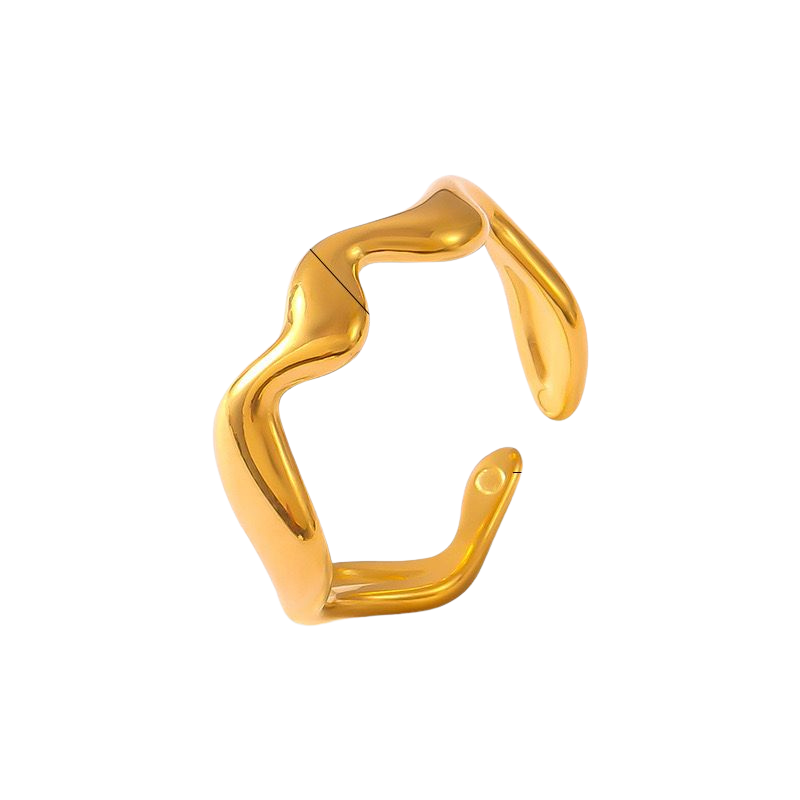 MOLTEN WAVE RING