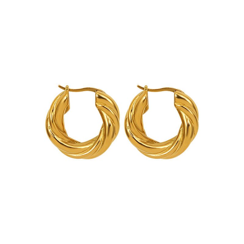 CURLE TWISTED HOOP EARRINGS