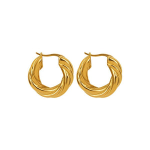 CURLE TWISTED HOOP EARRINGS
