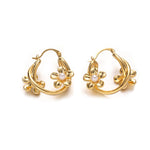 Load image into Gallery viewer, FLORIN HOOP EARRINGS
