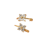Load image into Gallery viewer, DAINTY CLOVER HUGGIE HOOPS
