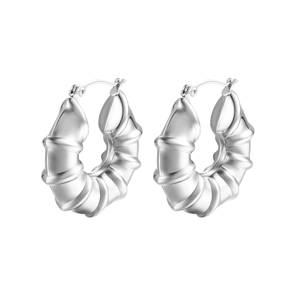 ZEN BAMBOO HOOP EARRINGS