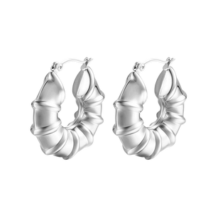 ZEN BAMBOO HOOP EARRINGS