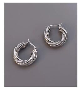CURLE TWISTED HOOP EARRINGS
