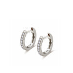 Load image into Gallery viewer, MAVI ZIRCON HUGGIE HOOPS
